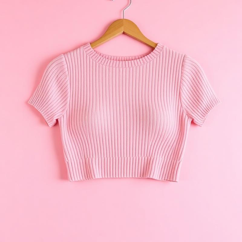 Blusa Cropped Básica Canelada